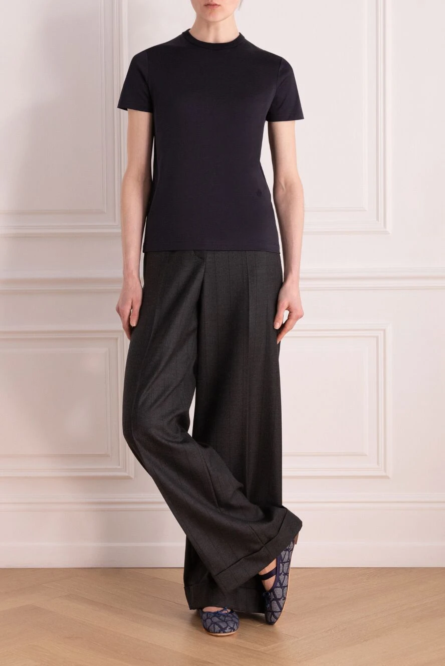 Loro Piana woman women's gray wool trousers buy with prices and photos 178069 - photo 2