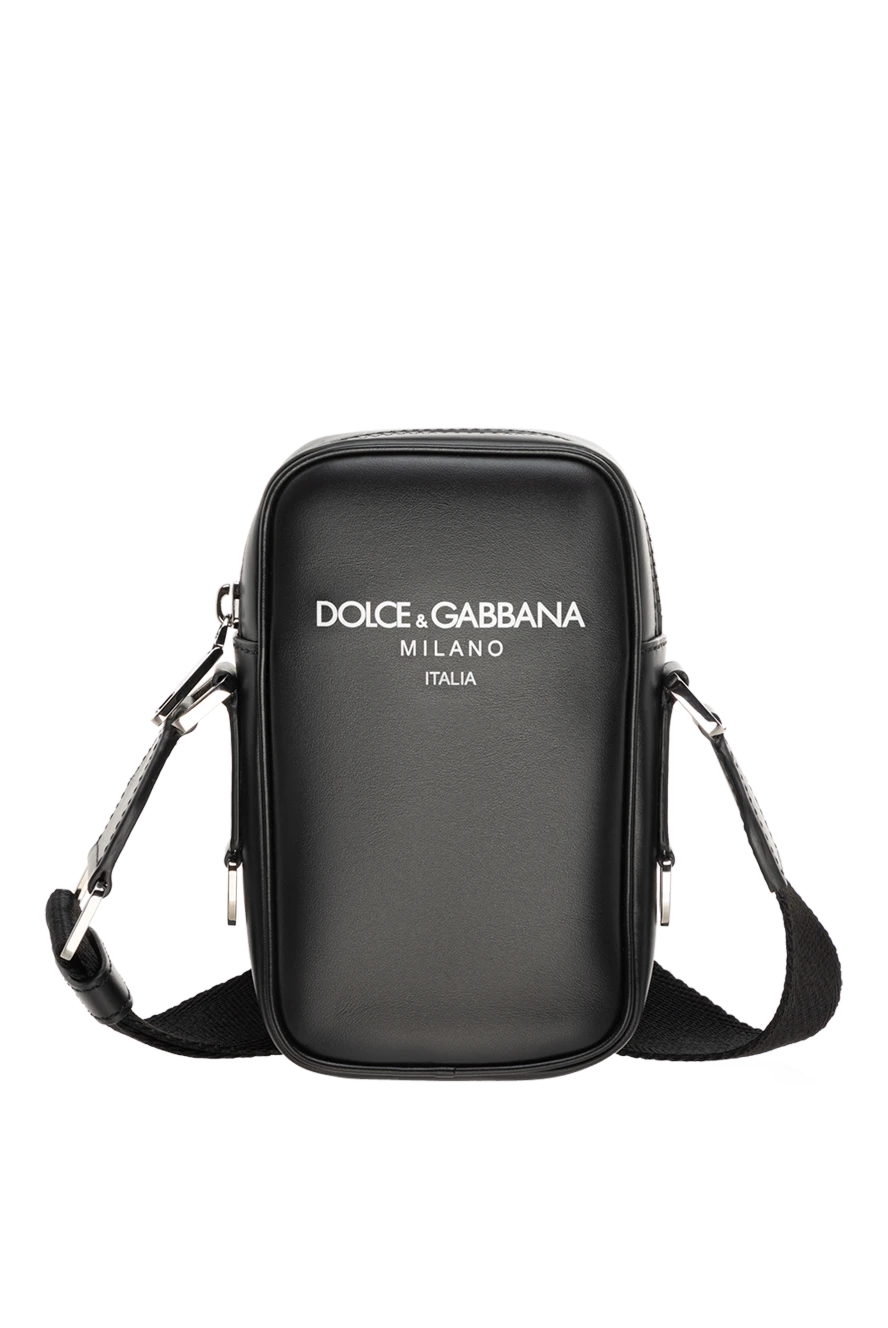 Dolce & Gabbana man men's black genuine leather bag buy with prices and photos 178077