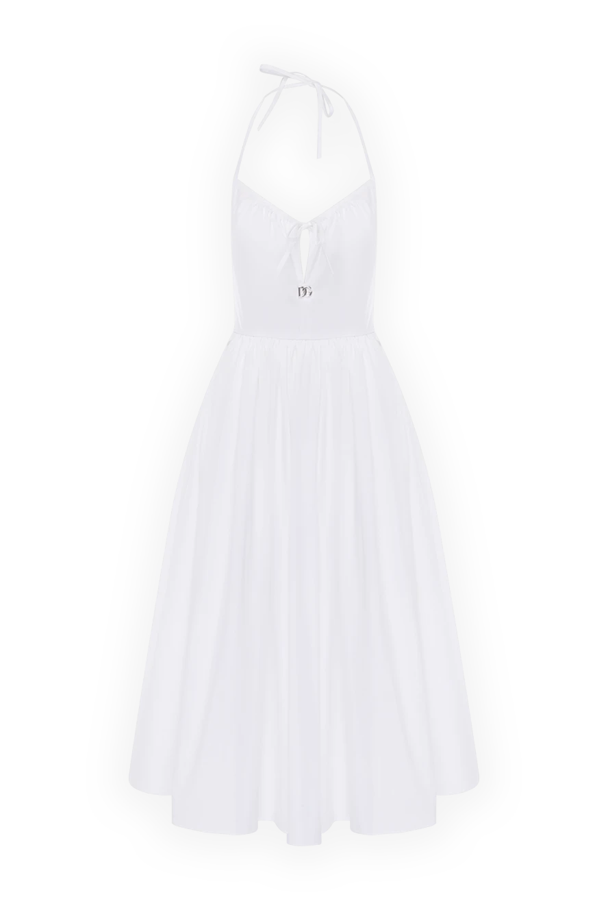 Dolce & Gabbana женские платье из хлопка женское белое купить с ценами и фото 178084 - фото 1