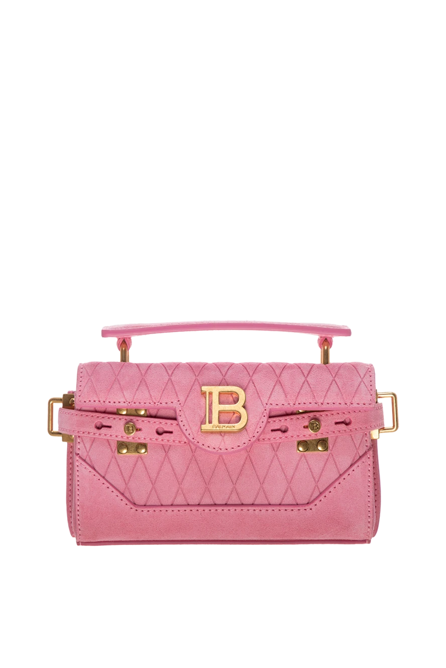 Balmain woman women's pink calfskin bag buy with prices and photos 178087 - photo 1