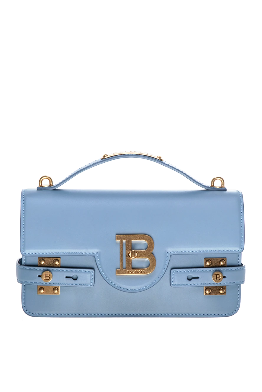Balmain жіночі сумка на плече зі шкіри жіноча блакитна купити фото з цінами 178090 - фото 1