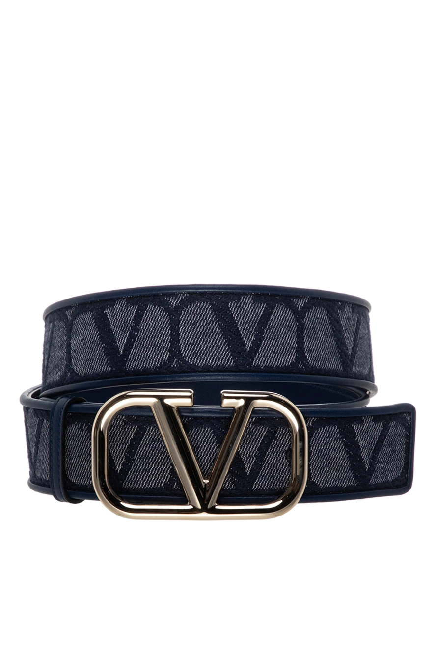 Valentino woman cotton and polyester belt women's blue buy with prices and photos 178095 - photo 1