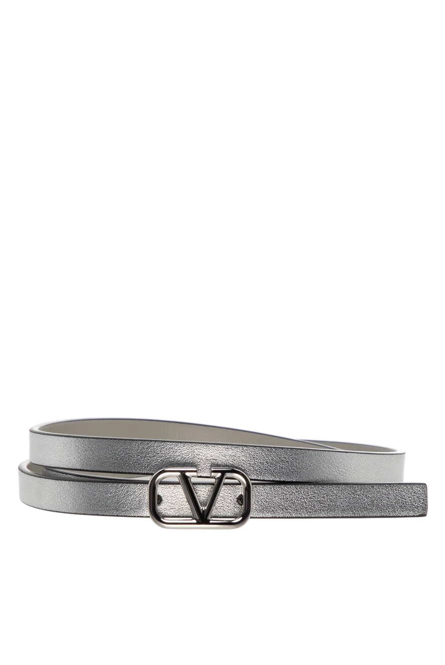 Valentino woman genuine leather belt for women, gray buy with prices and photos 178096 - photo 1