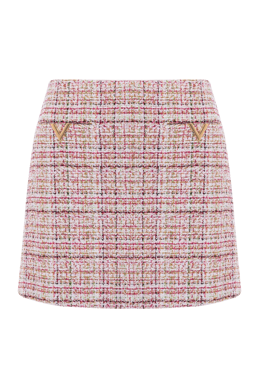 Valentino женские юбка мини женская розовая купить с ценами и фото 178097 - фото 1