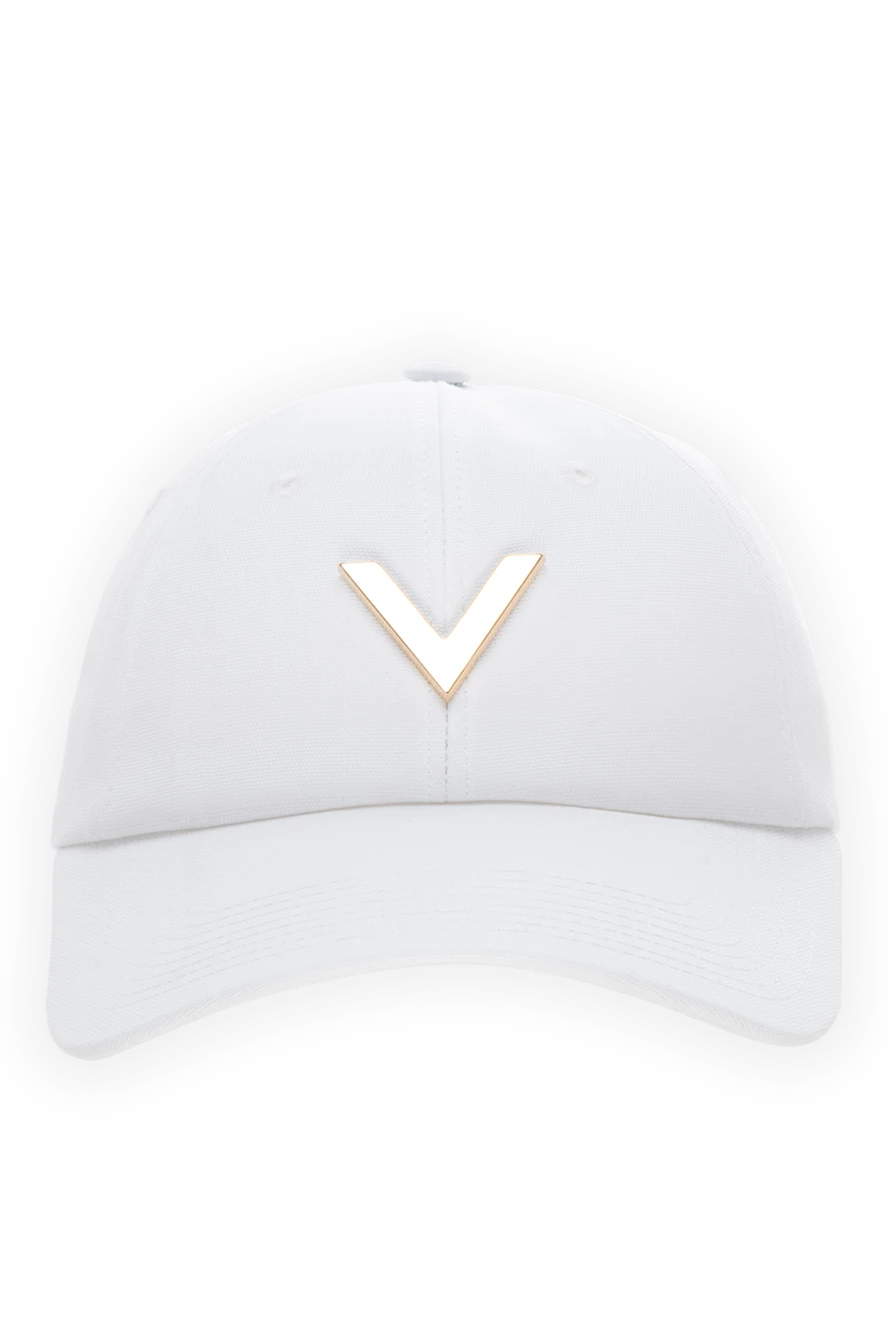 Valentino жіночі кепка з бавовни та еластану біла жіноча купити фото з цінами 178098 - фото 1
