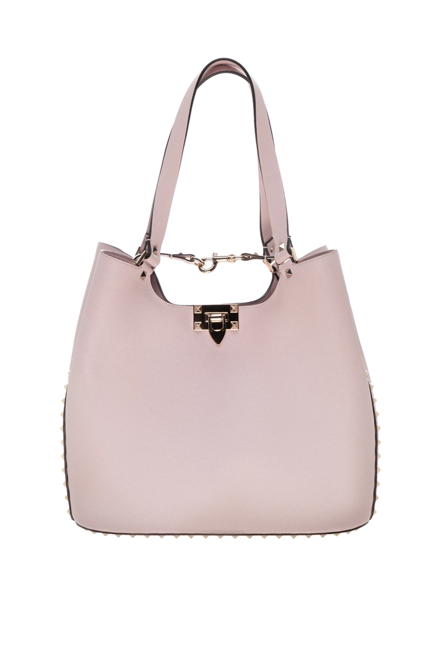 Valentino woman women's pink genuine leather bag buy with prices and photos 178109