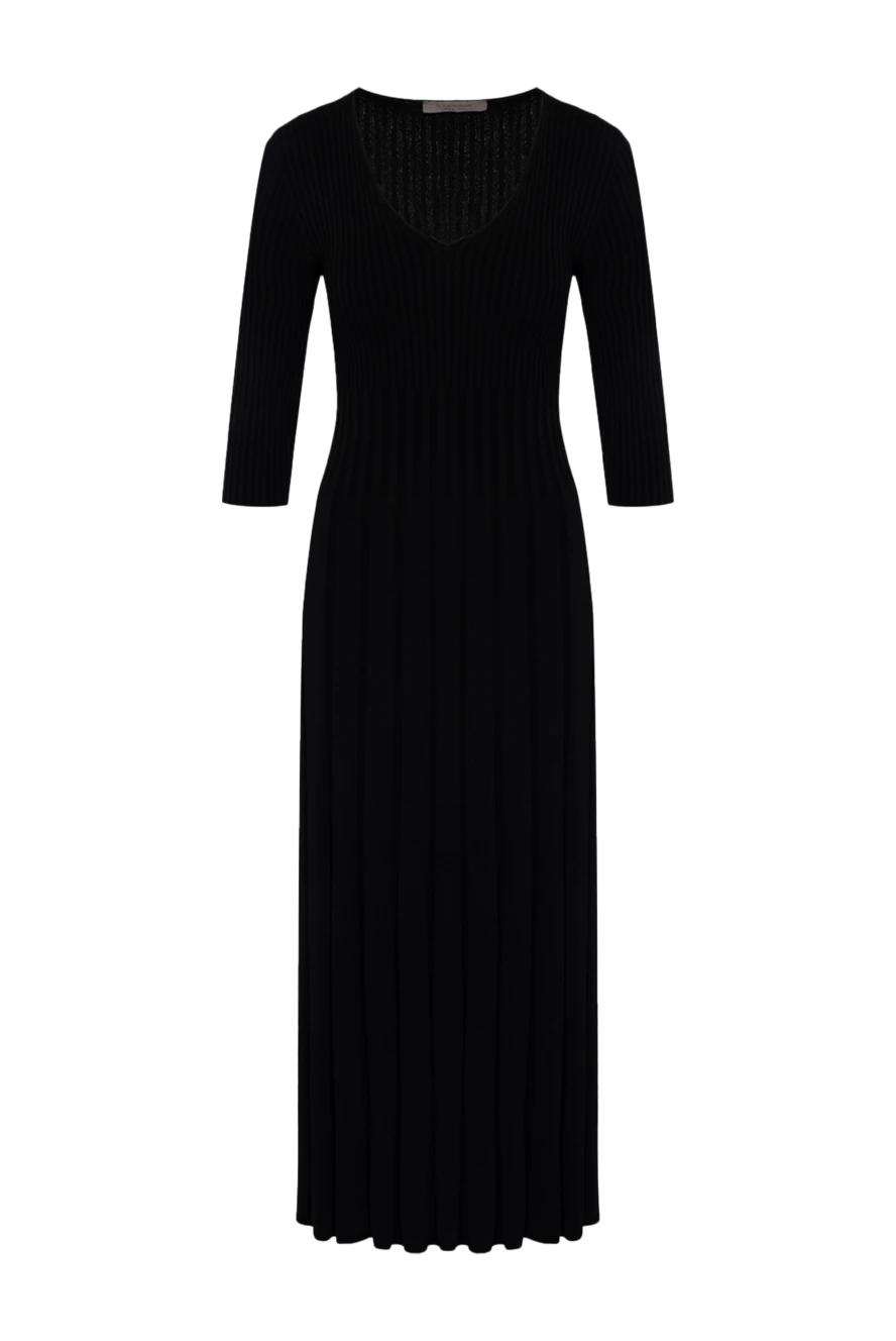 D.Exterior woman women's black knitted dress made of viscose and polyamide buy with prices and photos 178125