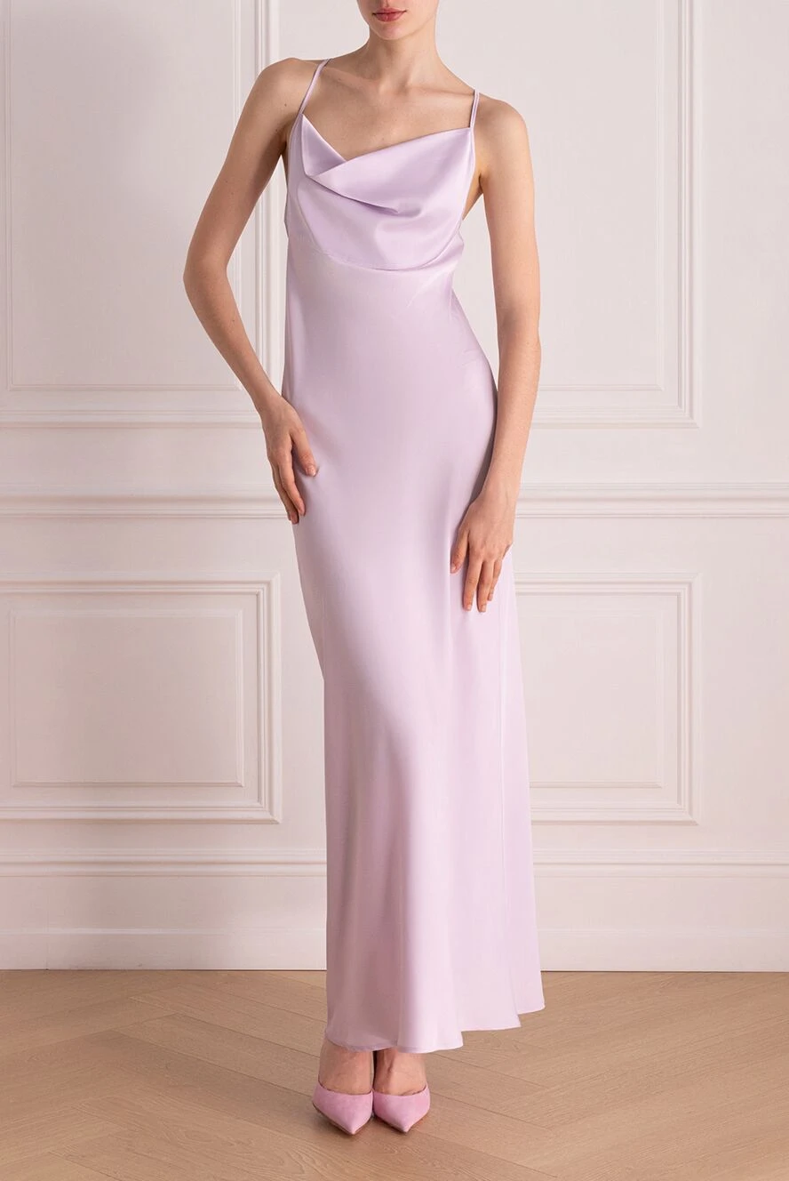 D.Exterior woman women's purple polyester and elastane dress buy with prices and photos 178145 - photo 2