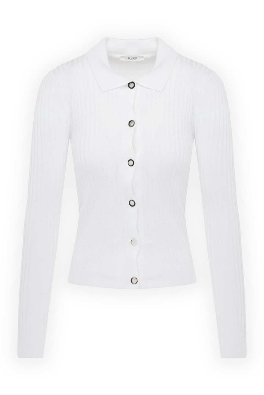 Peserico woman polyester and viscose cardigan for women white 178174 - photo 1