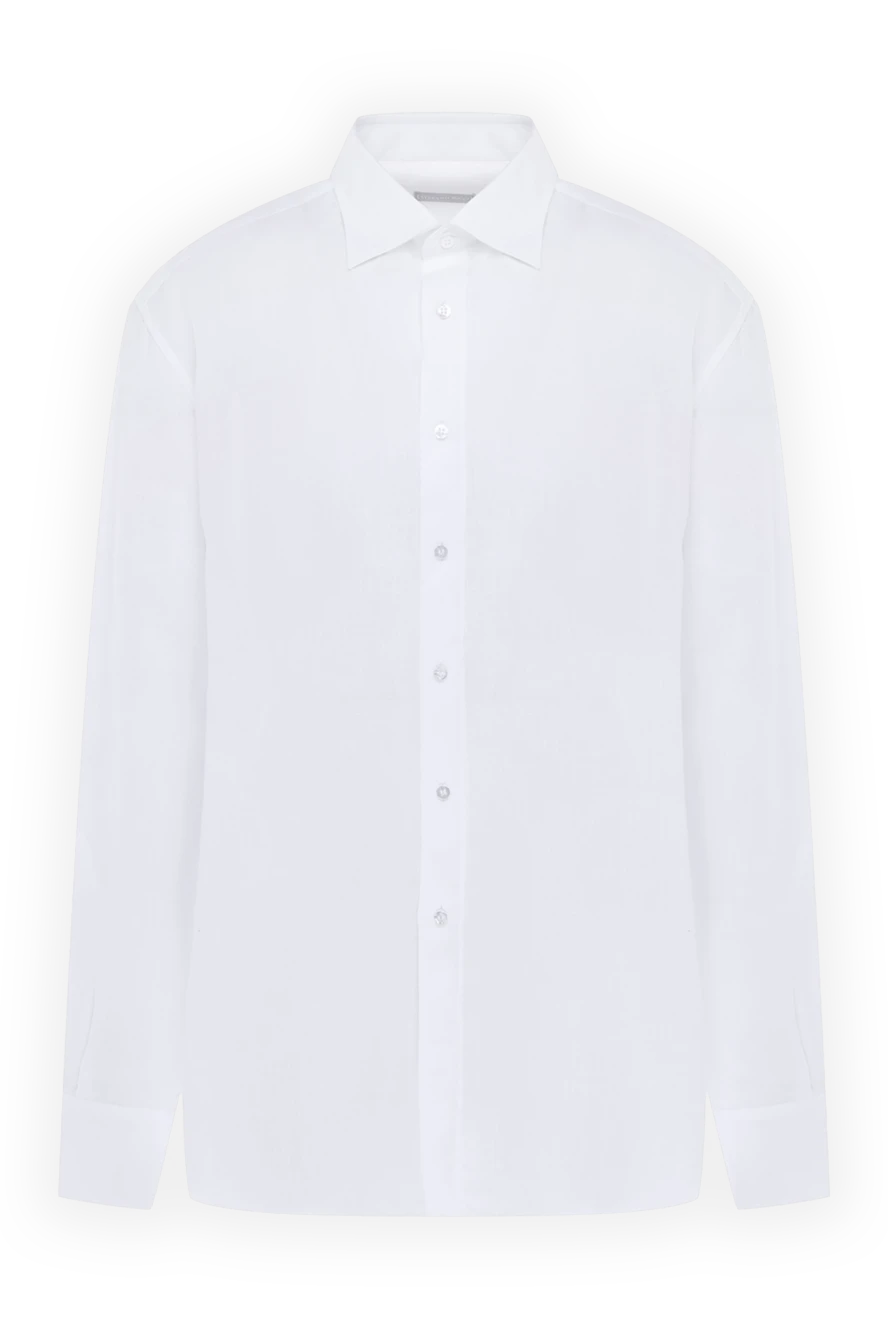 Stefano Ricci сорочка із льону чоловіча біла 178188 - фото 1