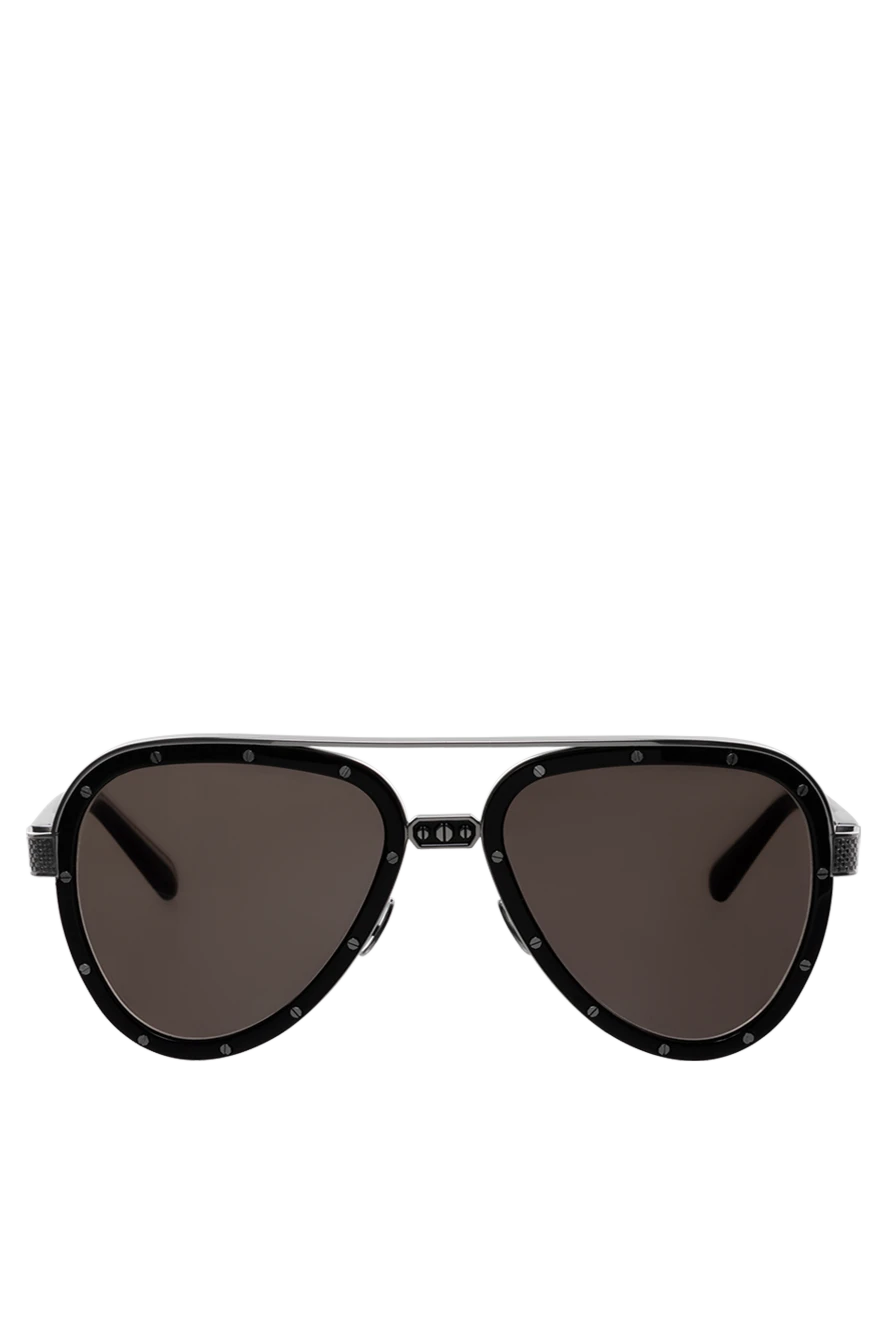 Stefano Ricci очки для защиты от солнца из металла и пластика черные мужские 178201 - фото 1