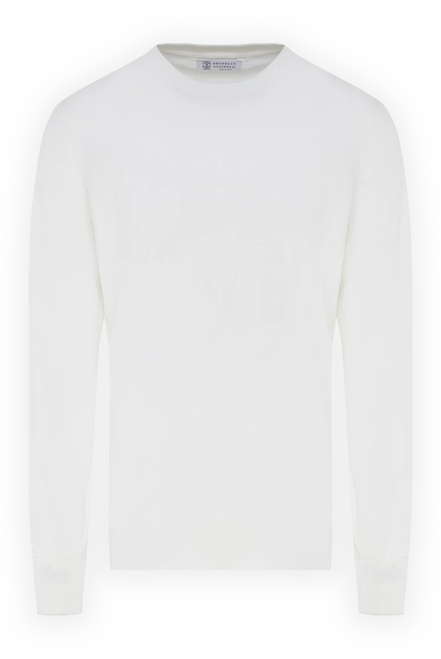 Brunello Cucinelli cotton jumper for men white 178246 - photo 1