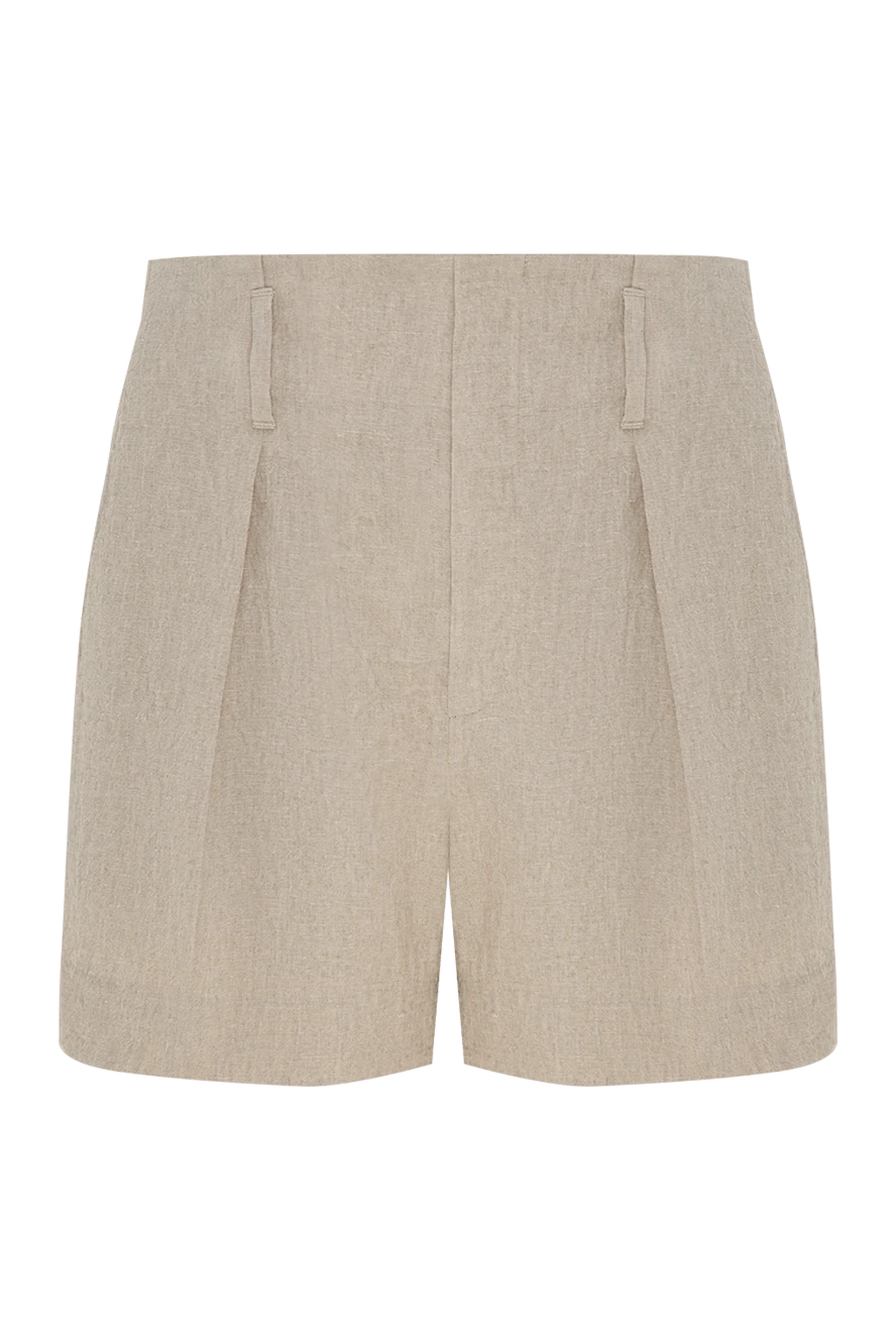 Brunello Cucinelli shorts made of linen for women beige 178267 - photo 1
