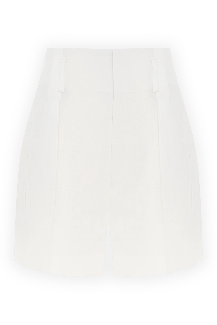 Brunello Cucinelli linen shorts for women white 178268 - photo 1