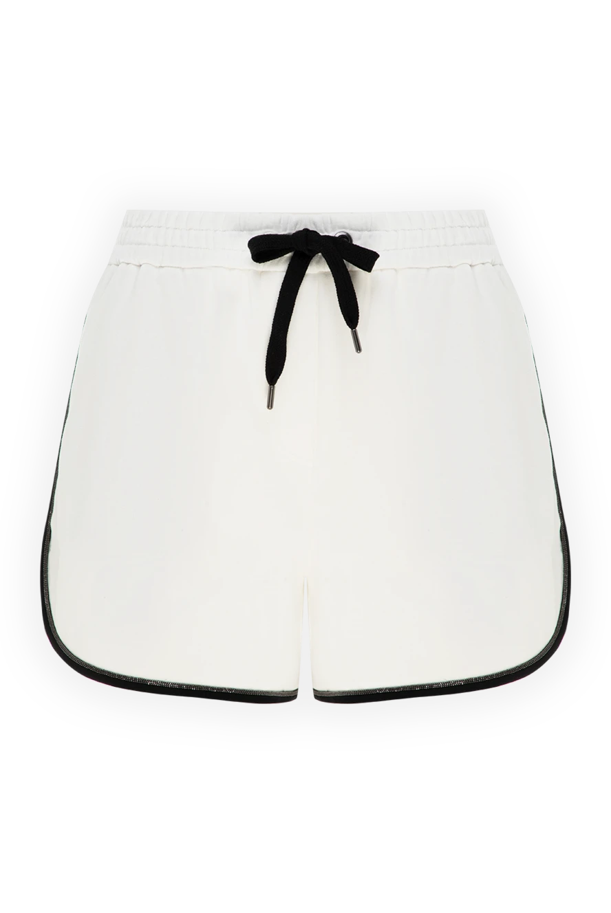 Brunello Cucinelli cotton shorts for women white 178316 - photo 1