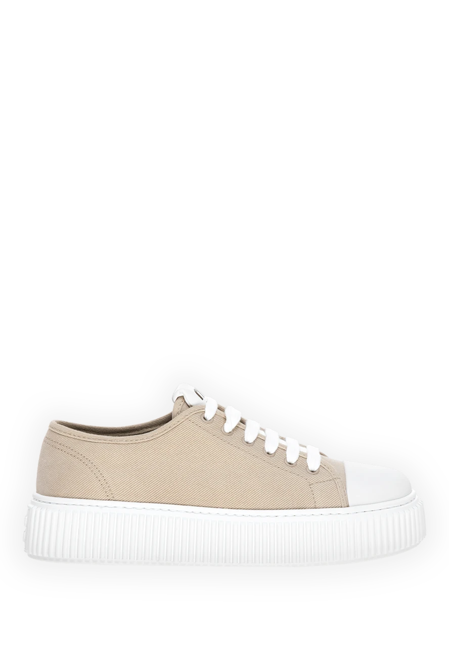 Miu Miu woman cotton sneakers for women, beige buy with prices and photos 178354 - photo 1