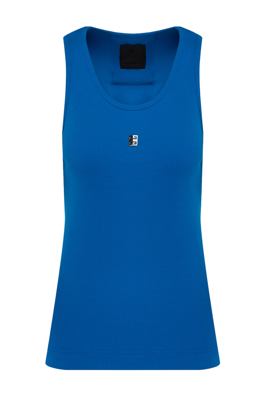 Givenchy жіночі топ з бавовни та еластану жіночий синій купити фото з цінами 178364 - фото 1