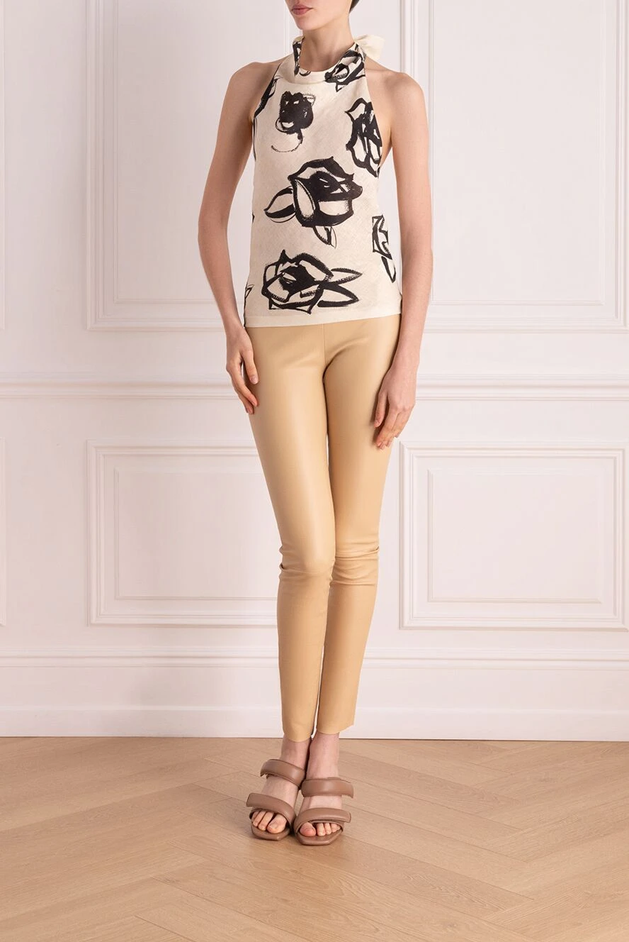 MSGM woman women's beige linen blouse buy with prices and photos 178557 - photo 2