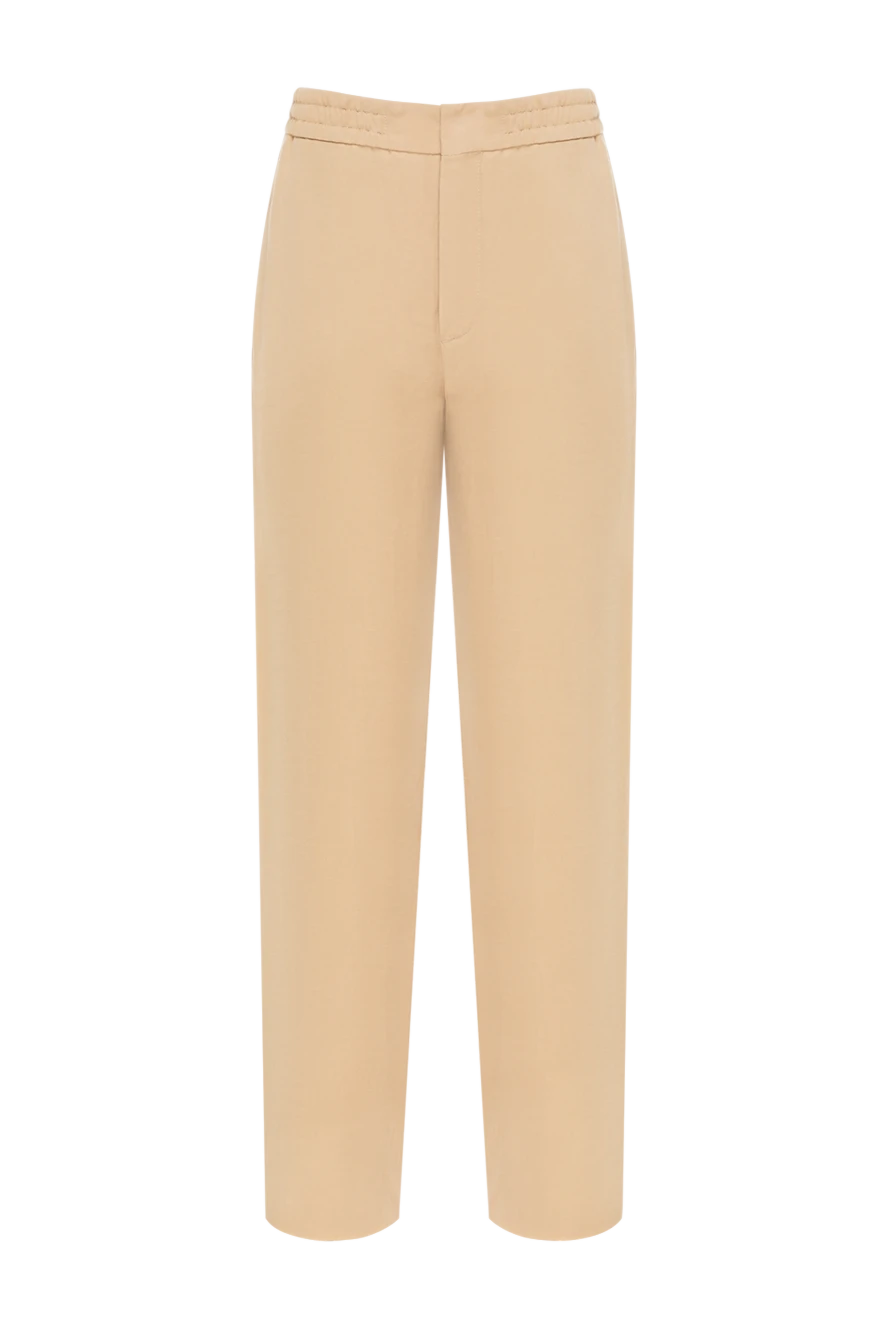 Loro Piana beige men's trousers made of linen and silk 178718 - photo 1