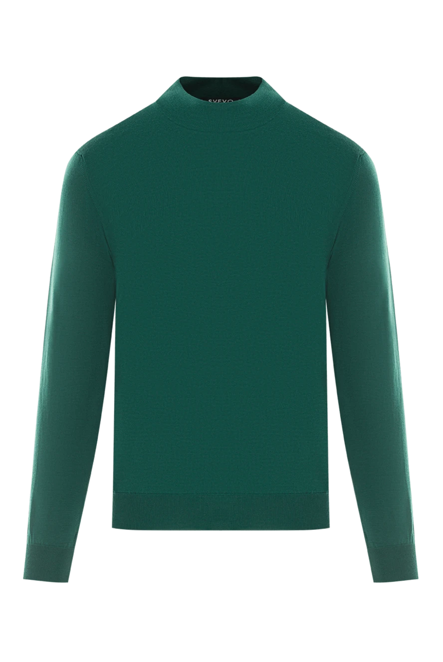Svevo зелений джемпер з високим коміром із вовни 178947 - фото 1