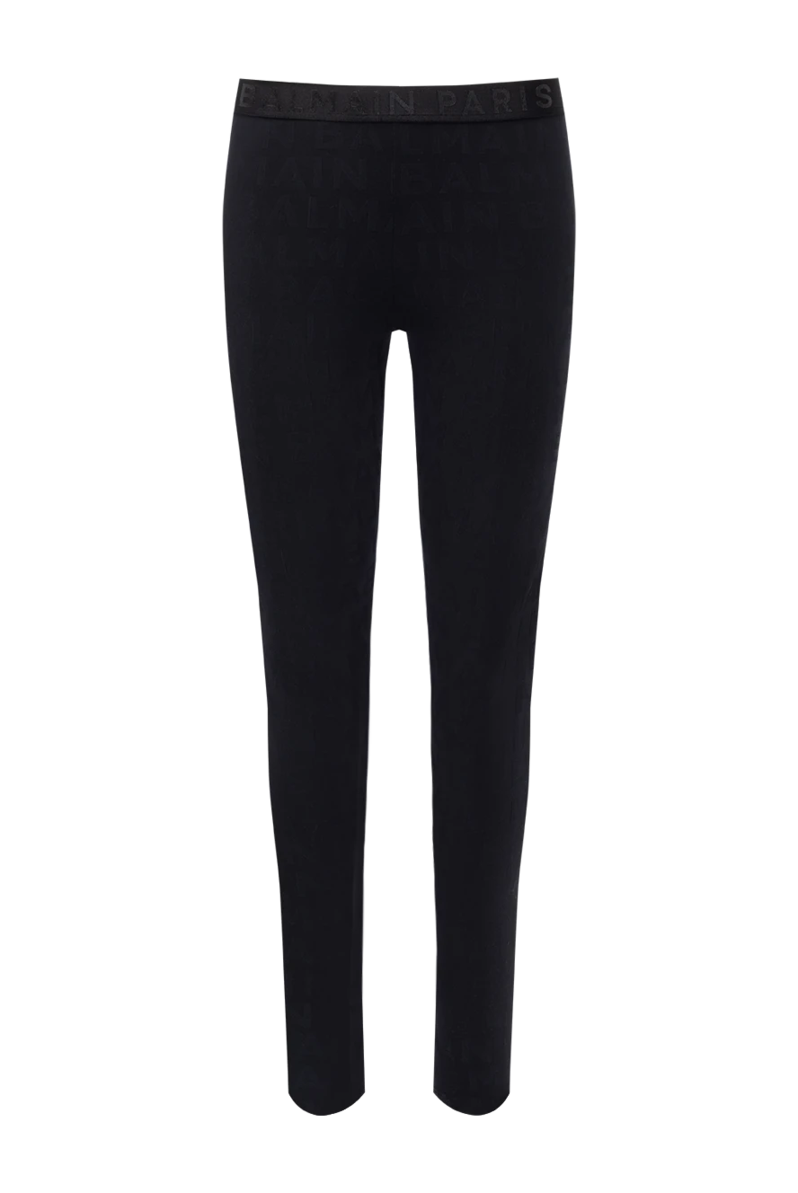 Balmain black leggings for women made of polyamide and elastane 179002 - photo 1