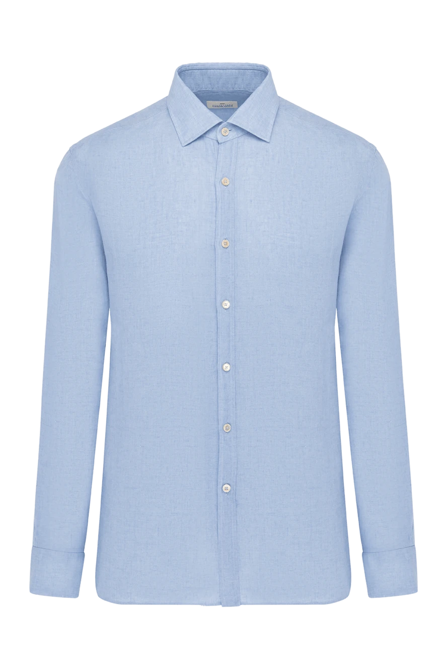 Alessandro Gherardi blue men's shirt made of linen 179090 - photo 1