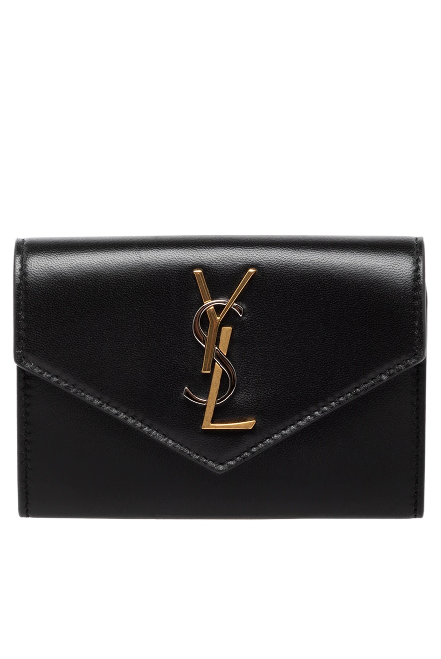 Saint Laurent жіночі портмоне жіноче чорне з натуральної шкіри купити фото з цінами 179251 - фото 1