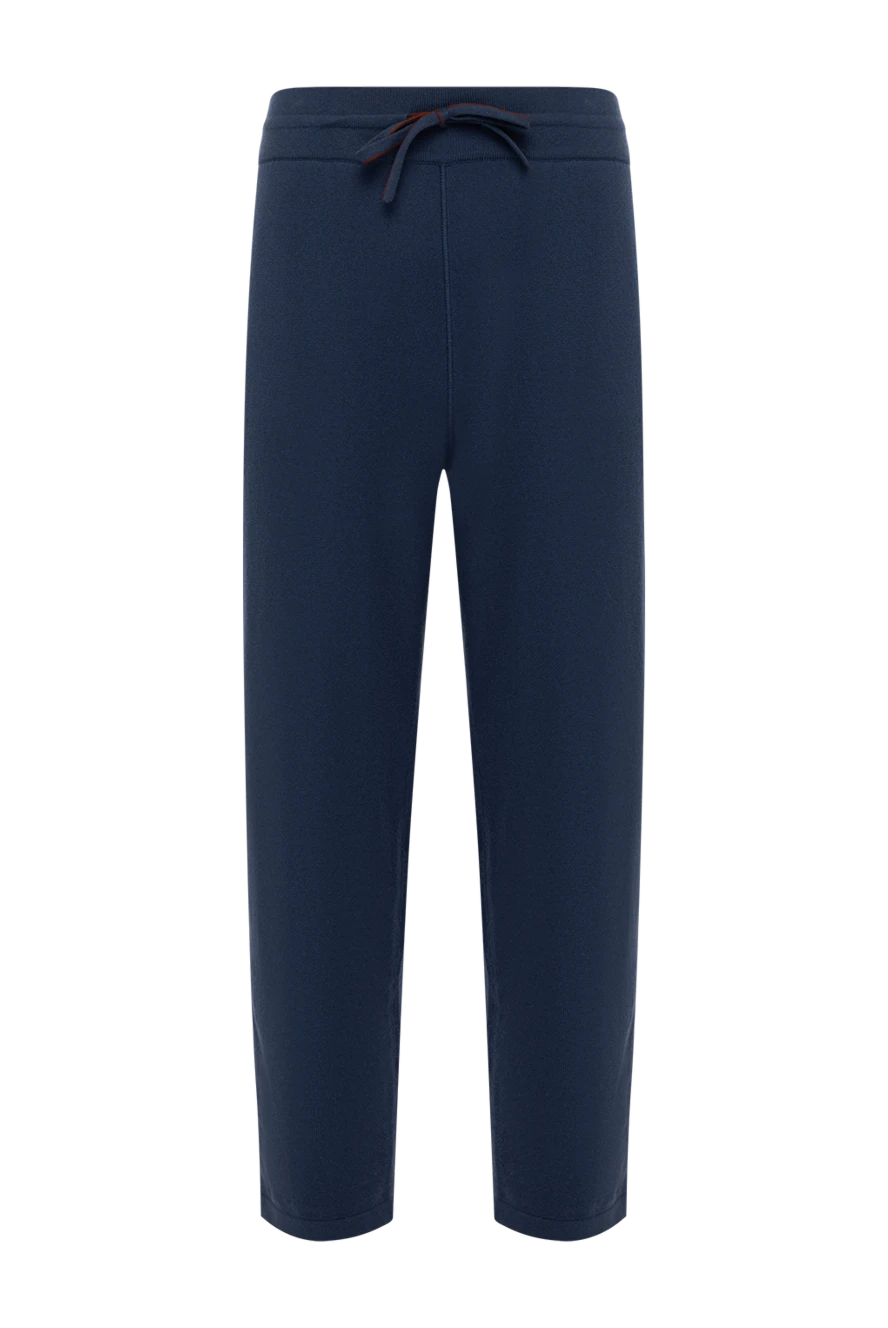 Loro Piana man men's blue cashmere trousers buy with prices and photos 179310 - photo 1