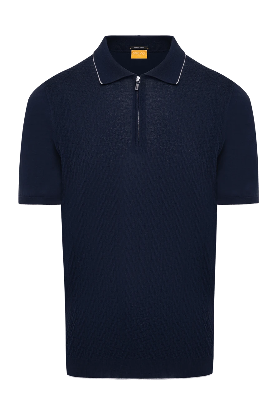 Svevo man men's blue cotton polo shirt 179411 - photo 1