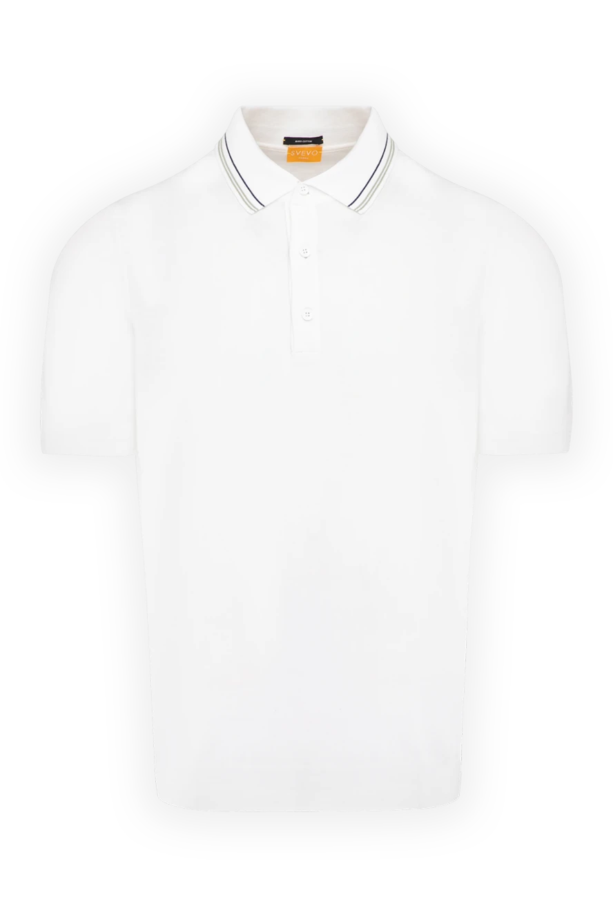 Svevo men's white cotton polo shirt 179451 - photo 1