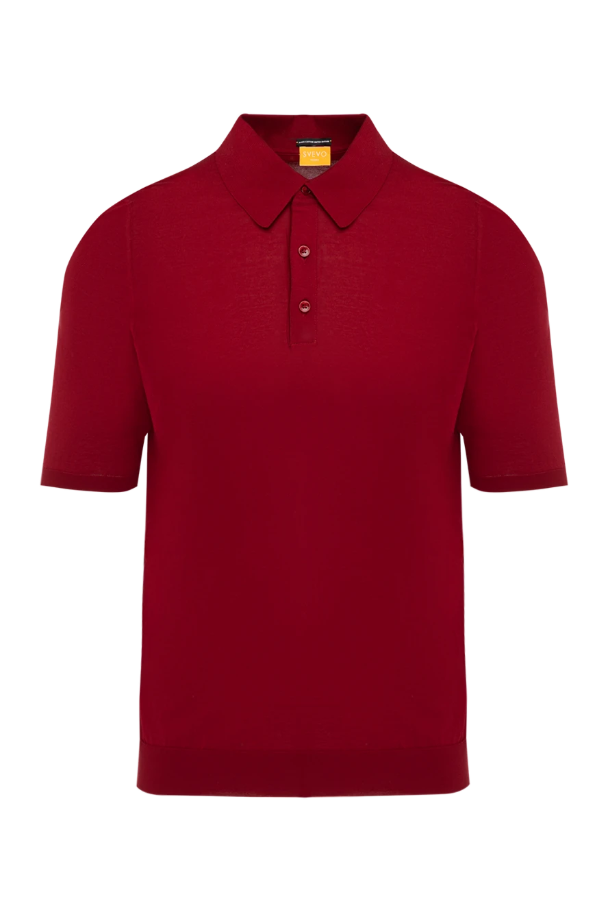 Svevo man polo for men red from cotton 179452 - photo 1