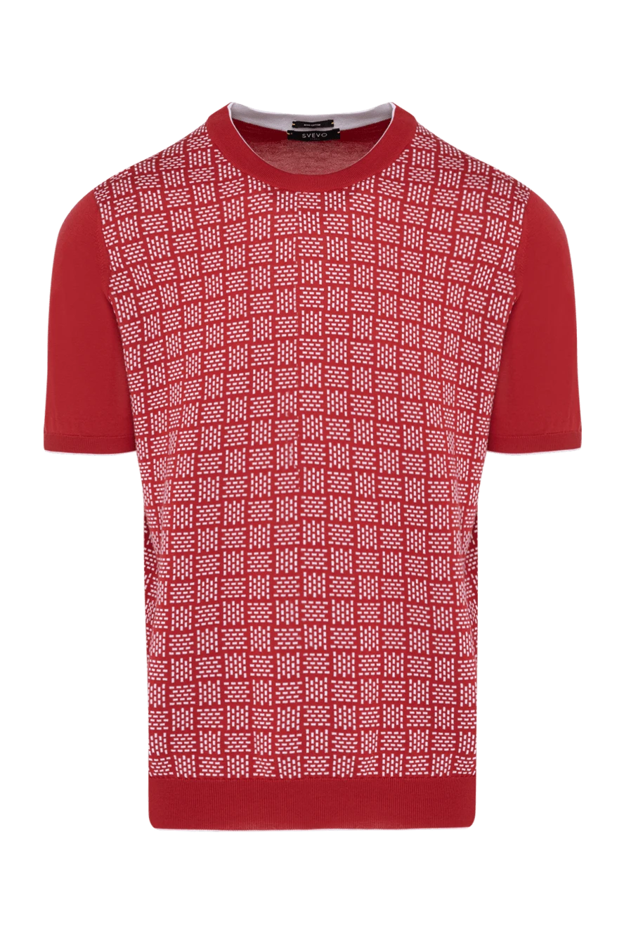 Svevo man short sleeve jumper for men, red, cotton buy with prices and photos 179494 - photo 1