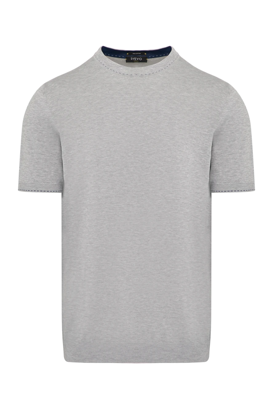 Svevo man men's short sleeve jumper, gray, cotton buy with prices and photos 179502 - photo 1