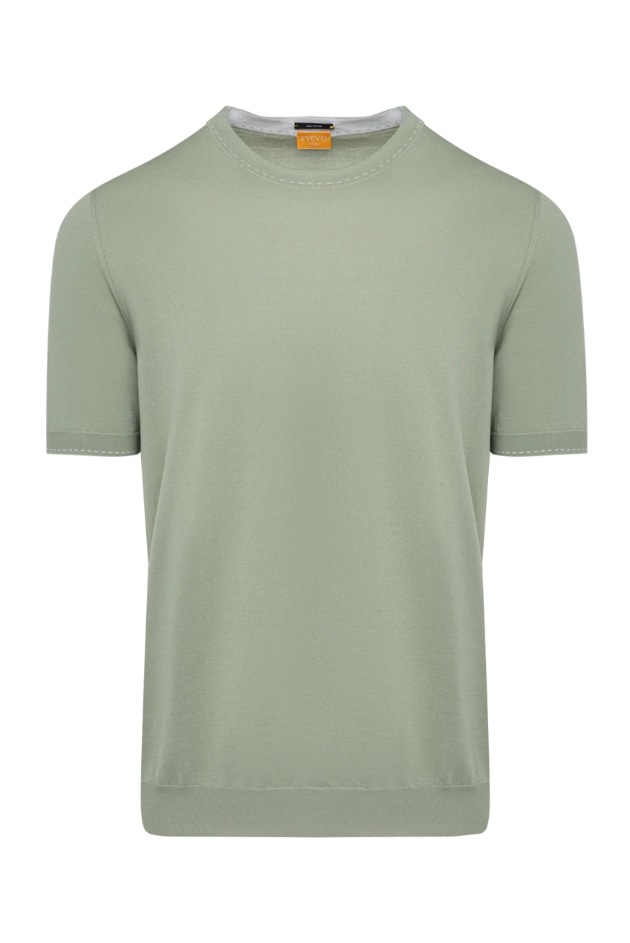 Svevo man short sleeve jumper for men, green, cotton buy with prices and photos 179509 - photo 1