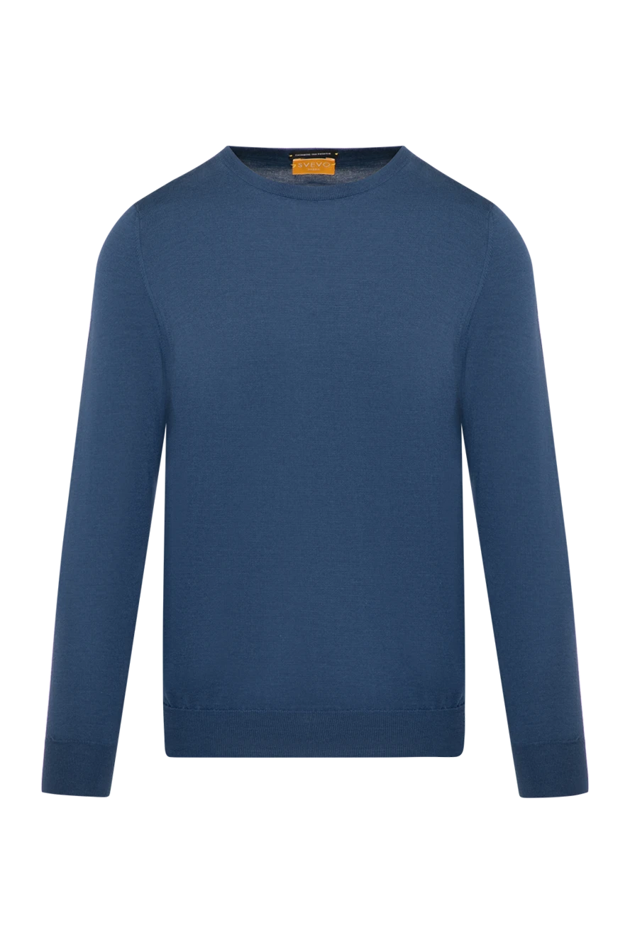 Svevo man long sleeve jumper for men, blue, cashmere and silk buy with prices and photos 179537 - photo 1