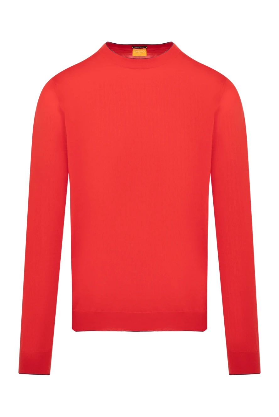 Svevo long sleeve men's red cashmere and silk jumper 195715 - photo 1