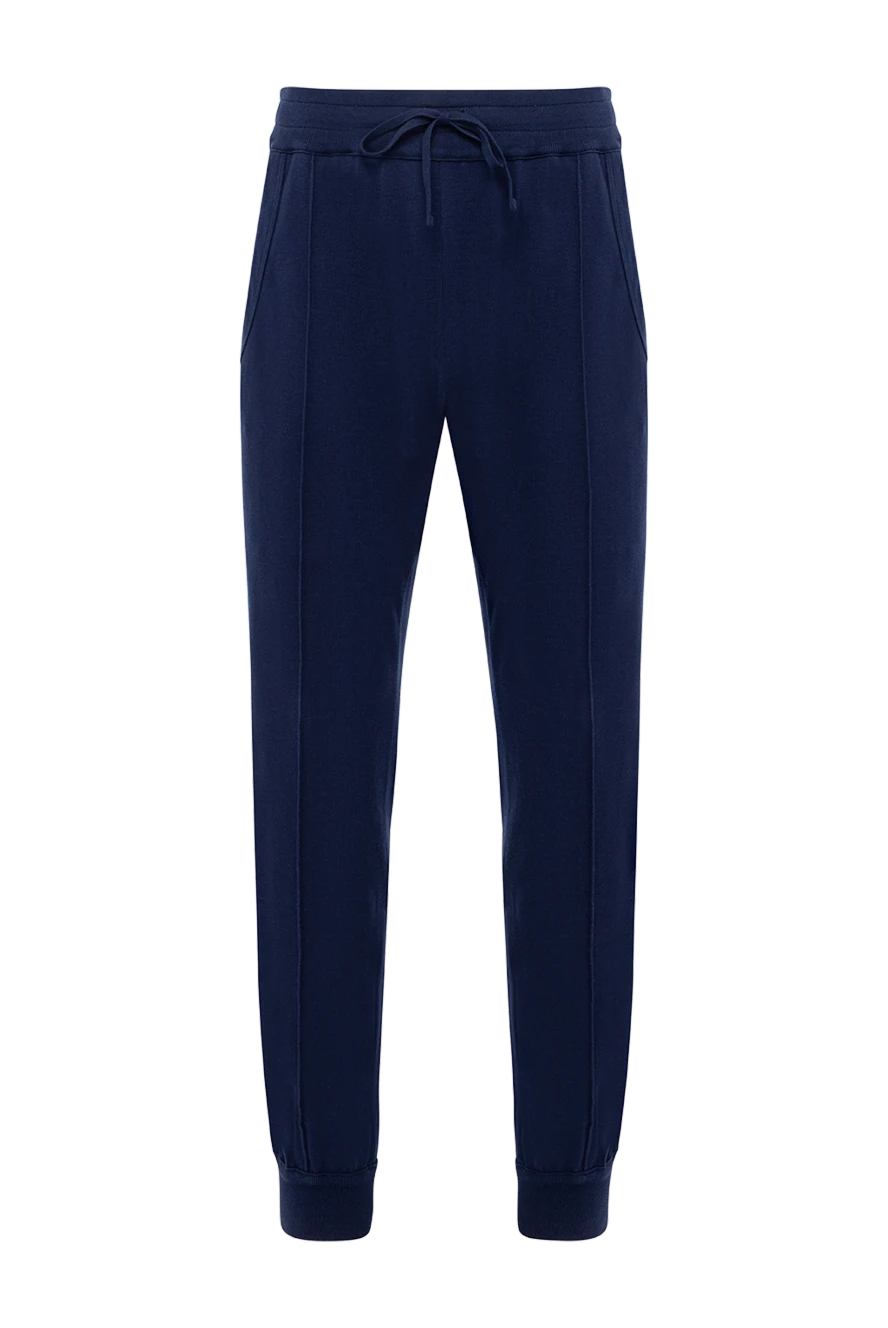 Svevo men's blue cotton pants 179554 - photo 1