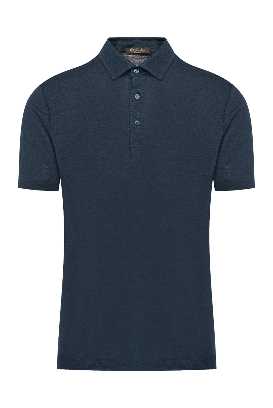 Loro Piana man men's blue linen polo buy with prices and photos 179671 - photo 1