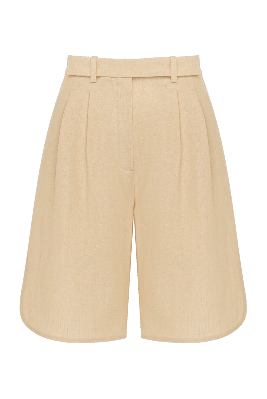 Loro Piana woman beige linen shorts for women 179684 - photo 1