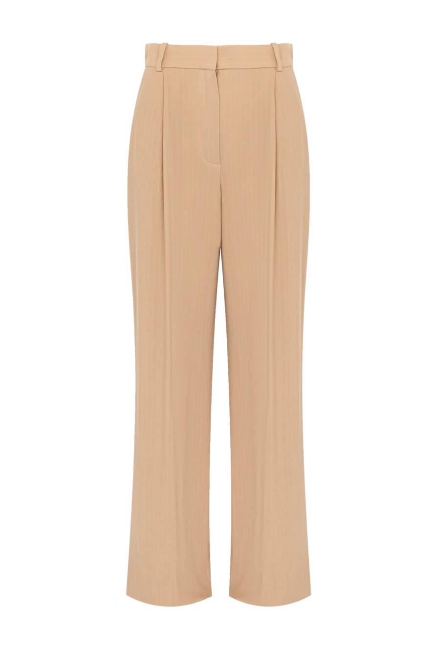 Loro Piana woman women's beige trousers made of silk and viscose buy with prices and photos 179688 - photo 1