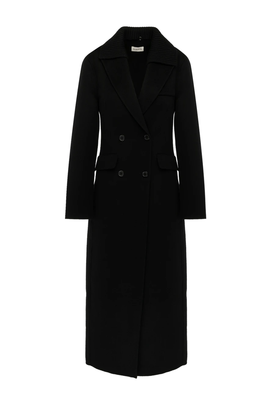 P.A.R.O.S.H. woman women's black wool coat 179805 - photo 1