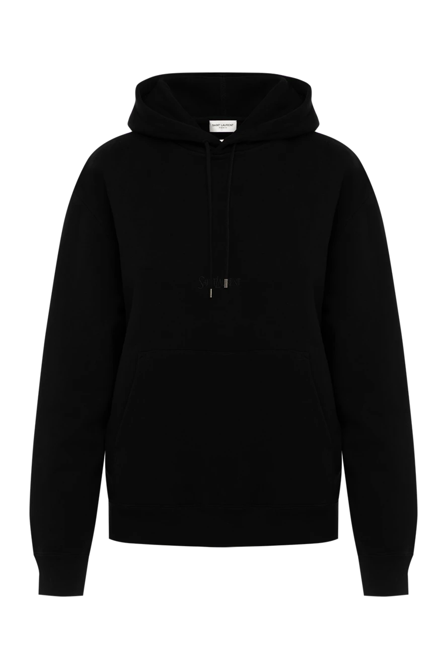 Saint Laurent woman hoodie for women black from cotton 179885 - photo 1