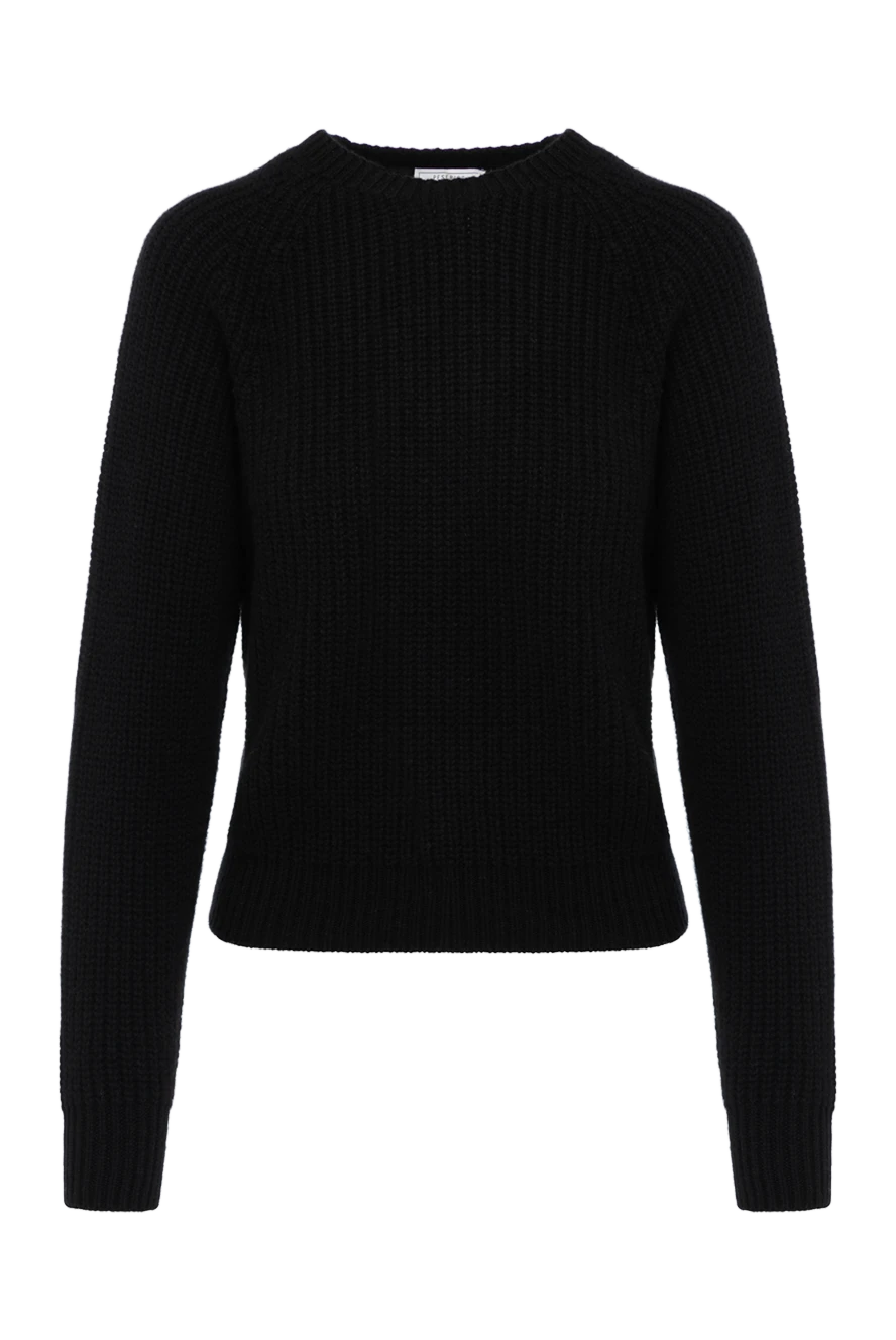 Peserico чорний джемпер у велику в'язку з кашеміру з рукавами-реглан 179910 - фото 1