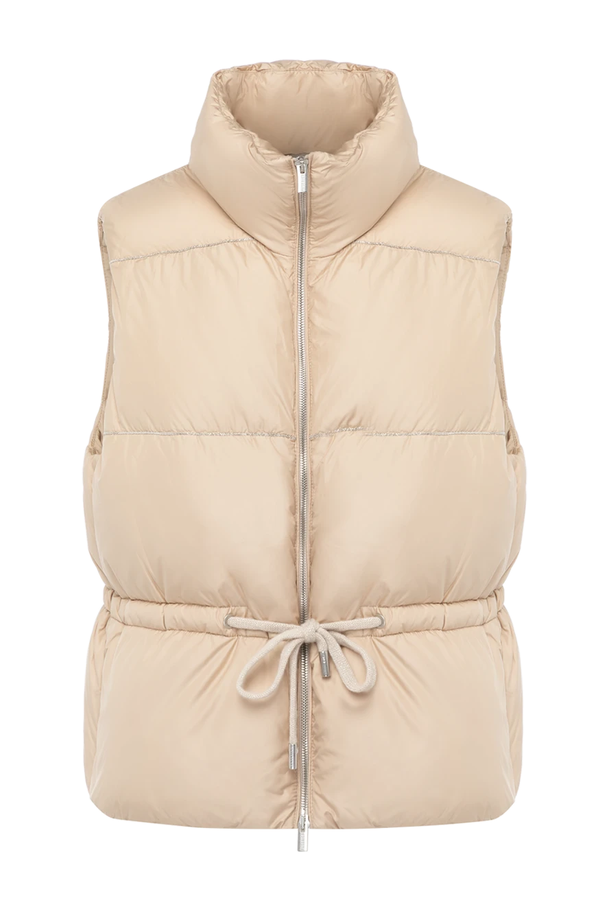 Peserico women's beige polyester vest. 179946 - photo 1