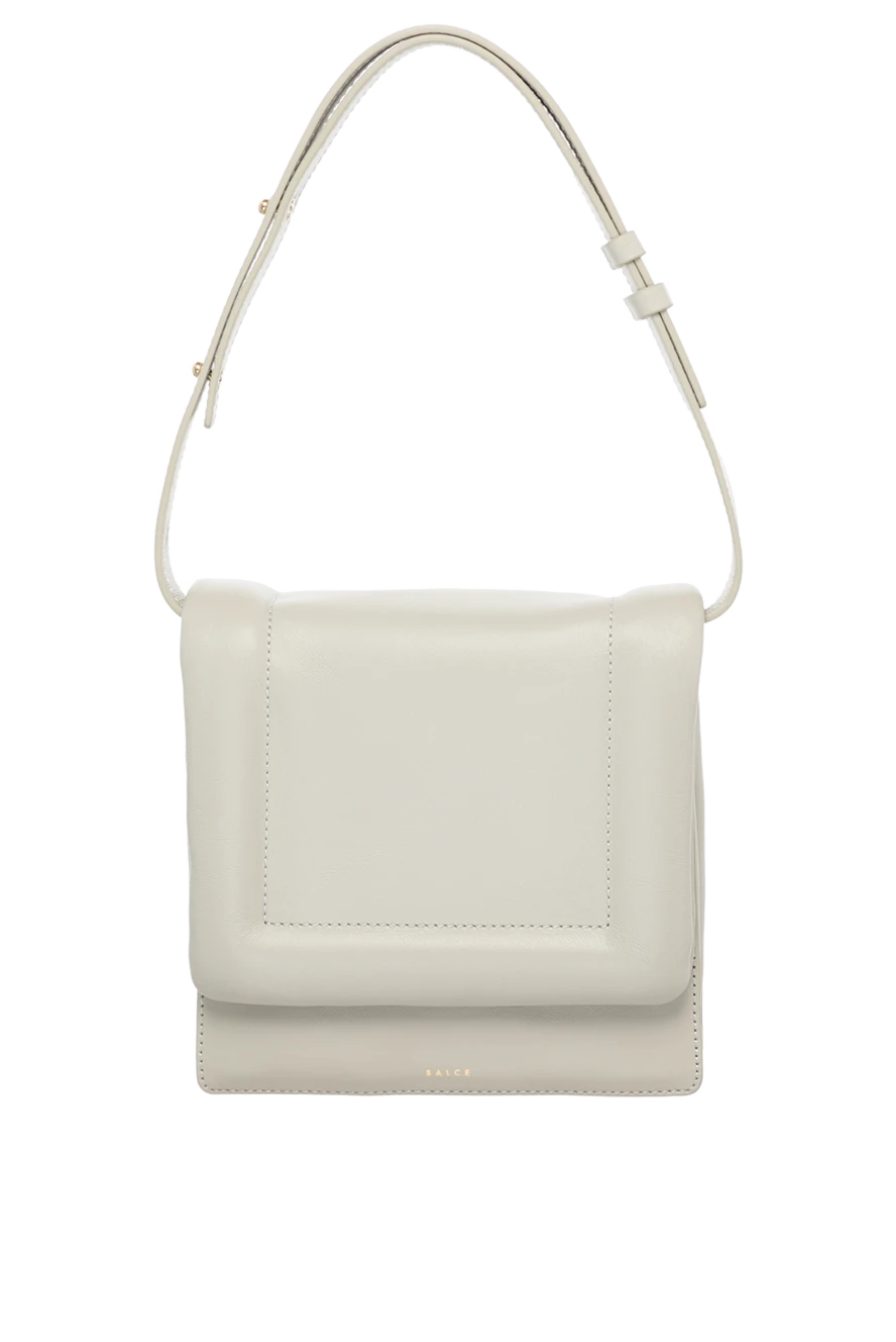 Salce197 woman women's bag, white, made of genuine leather 179985 - photo 1