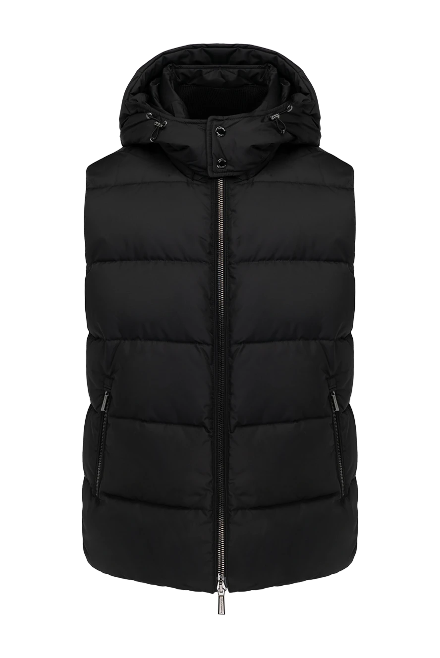 Moorer men's black polyester vest 180032 - photo 1