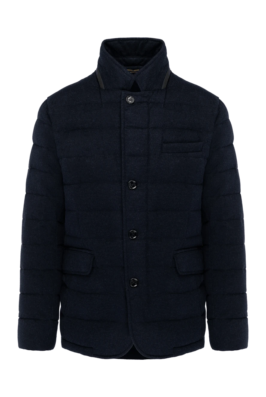 Moorer men's down jacket blue from cashmere 180048 - photo 1