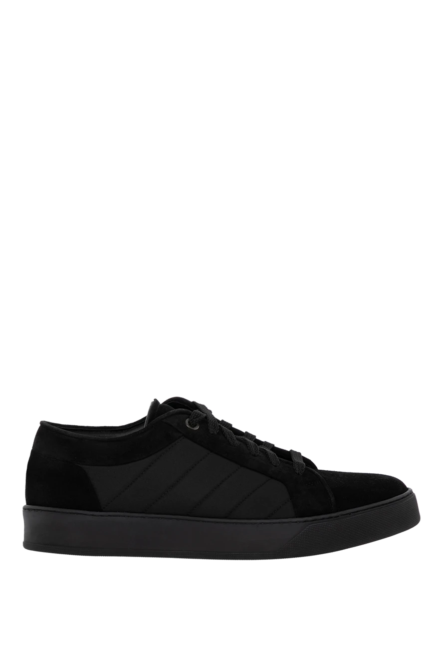 Moorer men's black nubuck sneakers 180059 - photo 1