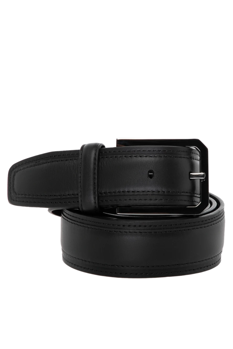 Moorer man men's black belt made of genuine leather buy with prices and photos 180062 - photo 1