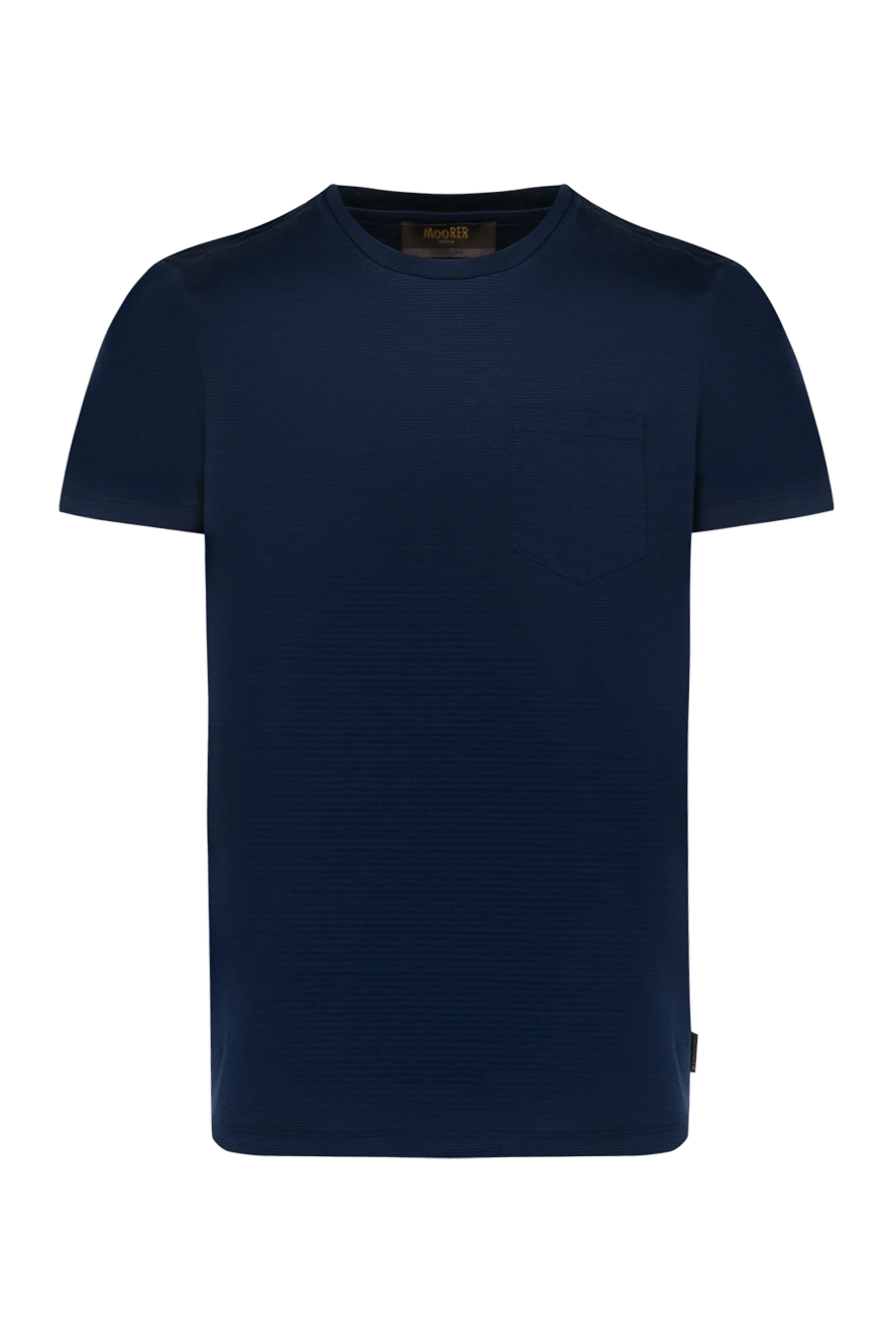 Moorer men's blue t-shirt made of cotton 180107 - photo 1